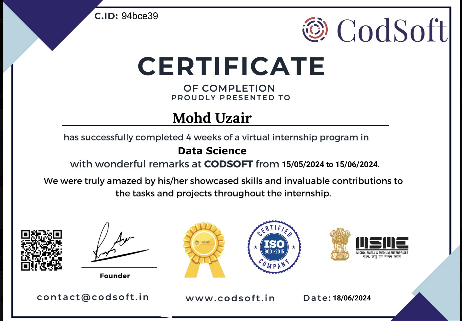 Data Science Virtual Internship