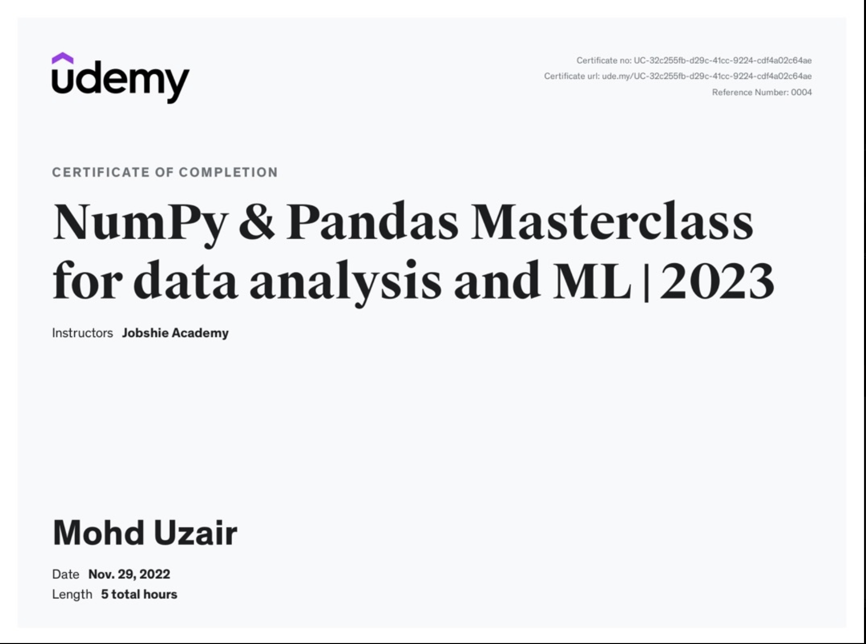 NumPy & Pandas Masterclass
