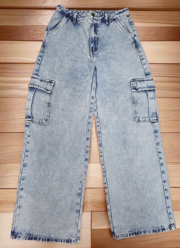 Sky Blue Cropped Cargo Joggers